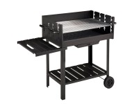 OBI Gril na dřevěné uhlí s kolečky Montreal 113 x 52 x 91 cm