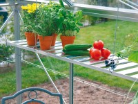 Hliníková police 120 cm x 31 cm skládací