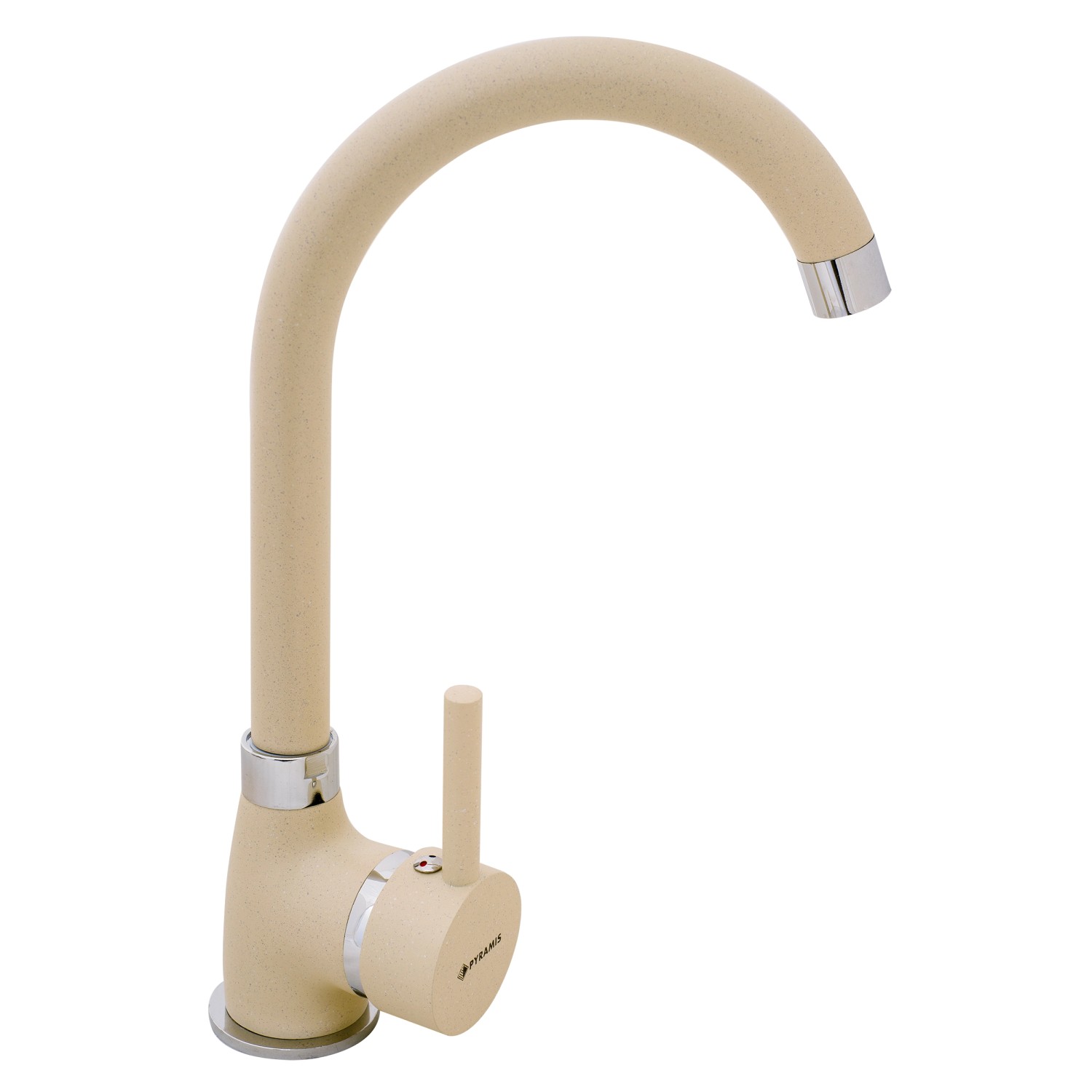 Pyramis Granitová stojánková dřezová baterie Bello, vanilková