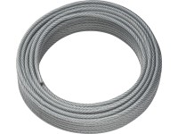 LUX-TOOLS Drátěné lano pozinkovaná ocel s pláštěm z PVC, pr. 3/4 mm x 15 m