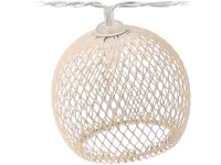 Koopman LED světelný řetěz se stínidly, 10 LED teplá bílá, různé druhy, 3,8 m