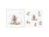 Boltze Ubrousky Knuffi různé druhy 16,5 x 16,5 cm, 20 ks