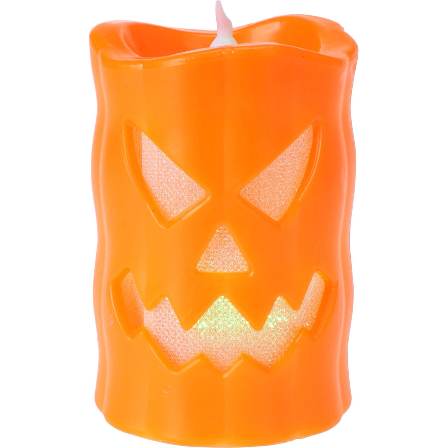 Svíčka LED Halloween, měnící barvu, různé barvy, 1 ks, 9 x 6 cm