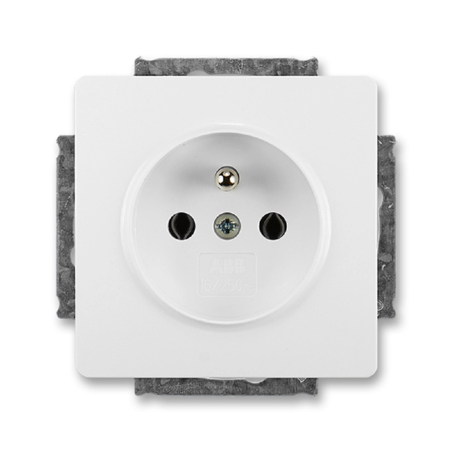 Zásuvka 230 V jednonásobná ABB Swing L jasně bílá