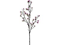 FlowerPower Umělá květina - větvička s bobulemi, nachová, 100 cm