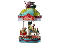 Lemax Vánoční dekorace Yuletide Carousel, pr. 16 x 28 cm