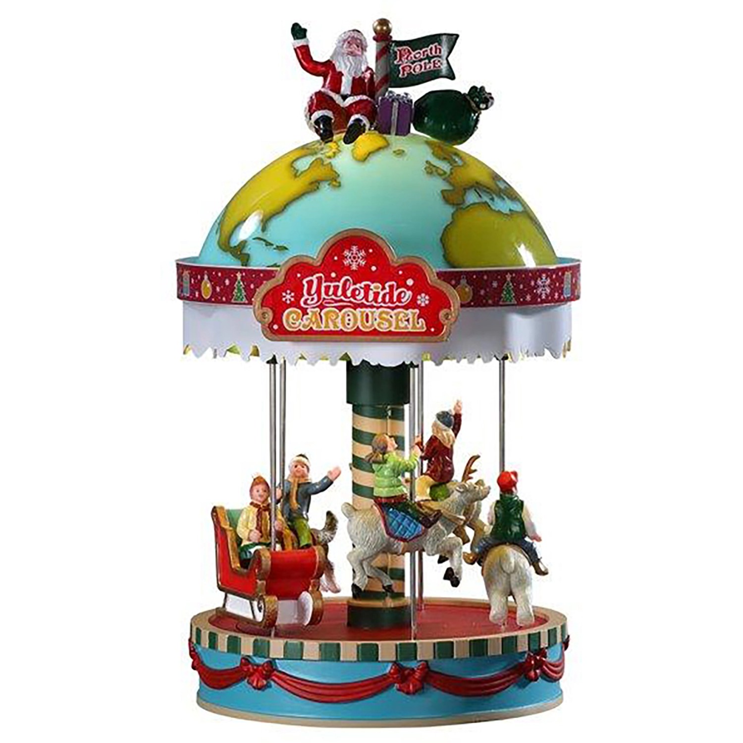 Lemax Vánoční dekorace Yuletide Carousel, pr. 16 x 28 cm