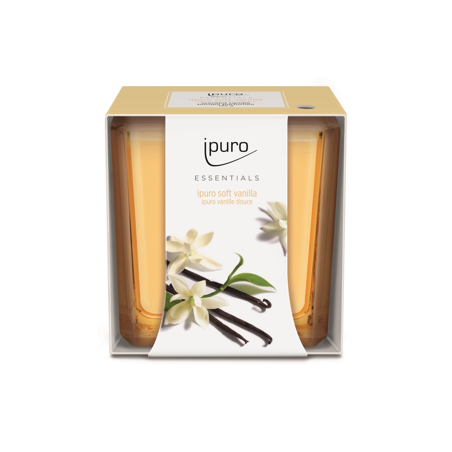ipuro Essentials Soft Vanilla vonná svíčka 125 g