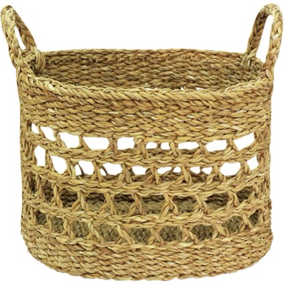 Boltze Košík z mořské trávy s otvory přírodní pr. 27 x 37 cm