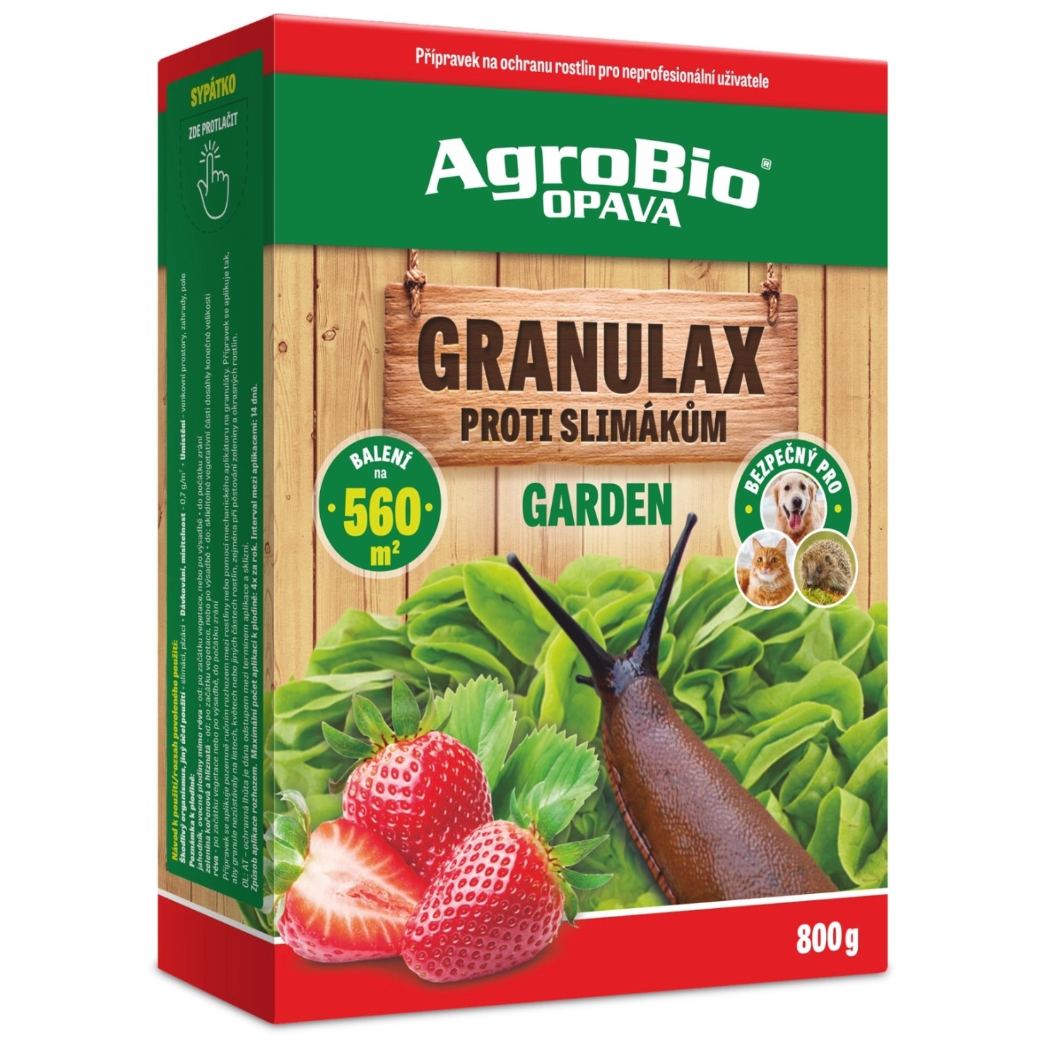 AgroBio Opava GRANULAX proti slimákům Garden, 800 g