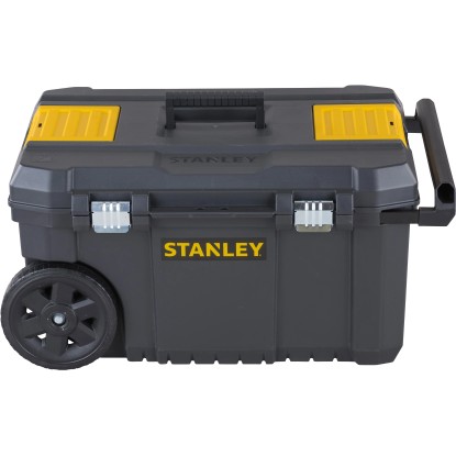 Stanley Essential Mobile Box na nářadí, 50 l, s kolečky a teleskopickou rukojetí.