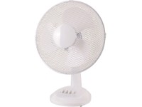 BWO Stolní ventilátor bílý, 3 stupně rychlosti, pr. 34,5 x 46,5 cm
