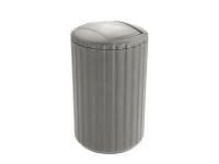 Allstar Koš s výkyvným víkem Minas tmavošedý 3 l