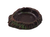 REPTI PLANET Miska pro terarijní zvířata tmavě hnědá 8,5 x 7,5 x 2,2 cm