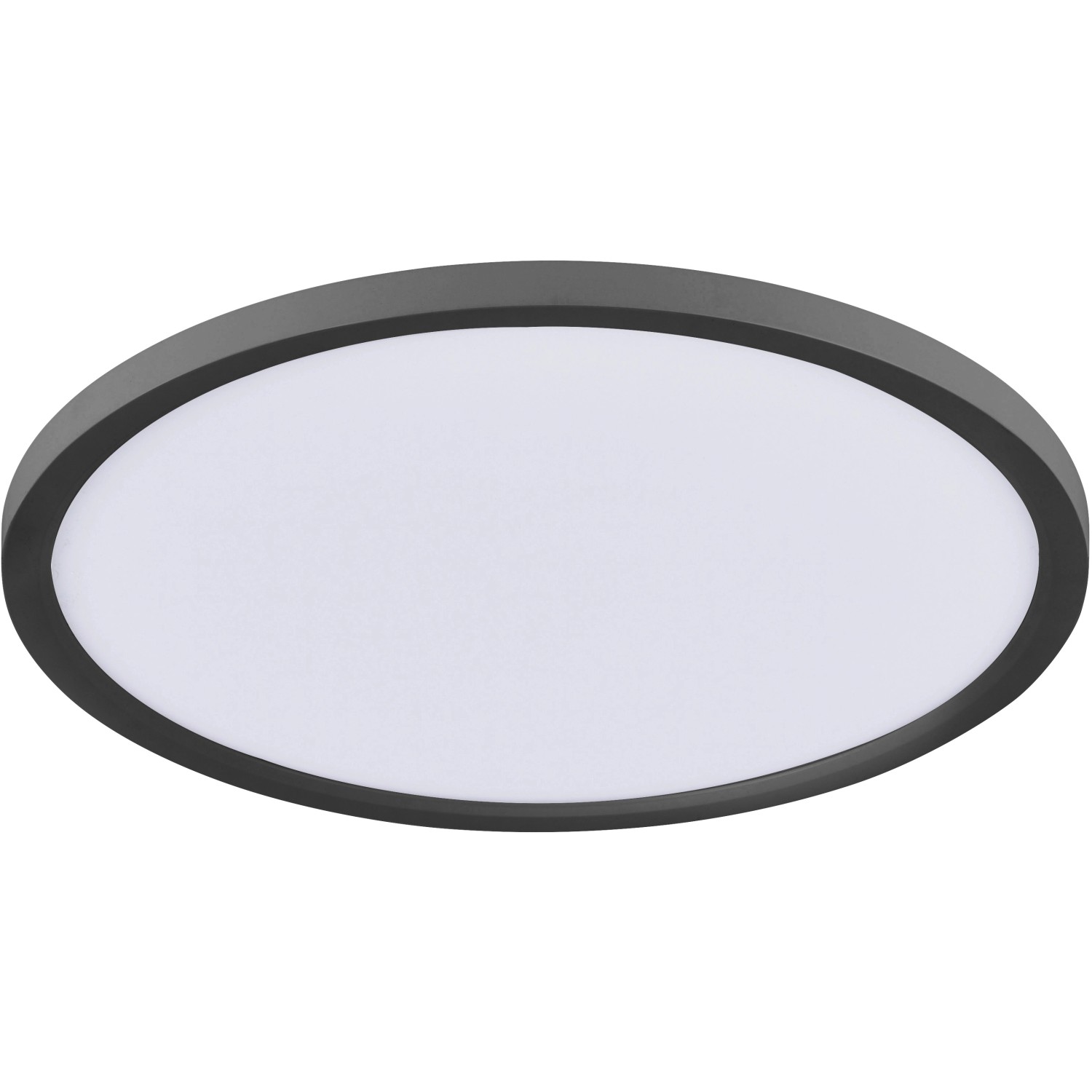 JUST LIGHT. LED panel FLAT 23,5 W, 1600 lm, 2700-5000 K černý, pr. 40 x 4,5 cm