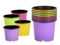 Květináč výsadbový Color Black 8 ks, pr. 11 cm Květináč výsadbový Color Black 8 ks, pr. 11 cm