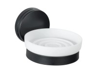 Wenko Mýdlenka Pavia Static-Loc Plus černo-bílá 11 x 6 x 13 cm