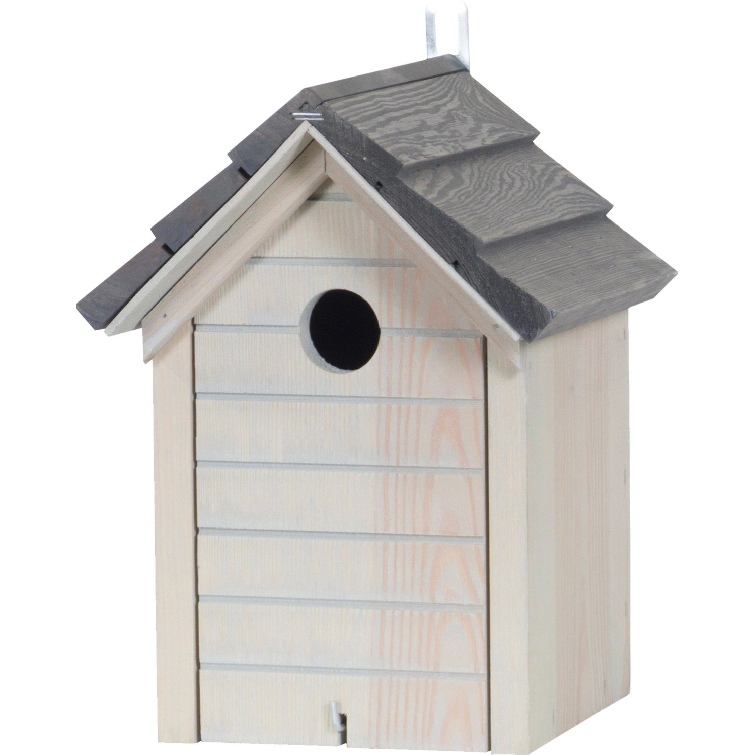 Ptačí budka se střechou FSC® světle šedá - antracitová
