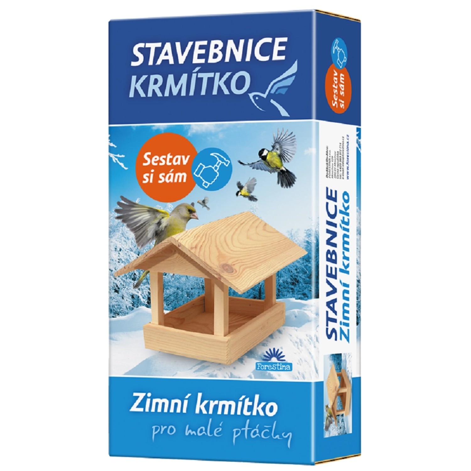 Krmítko Stavebnice krmíkto pro malé ptáčky - Sestav si sám 6 x 29,5 x 14,5 cm
