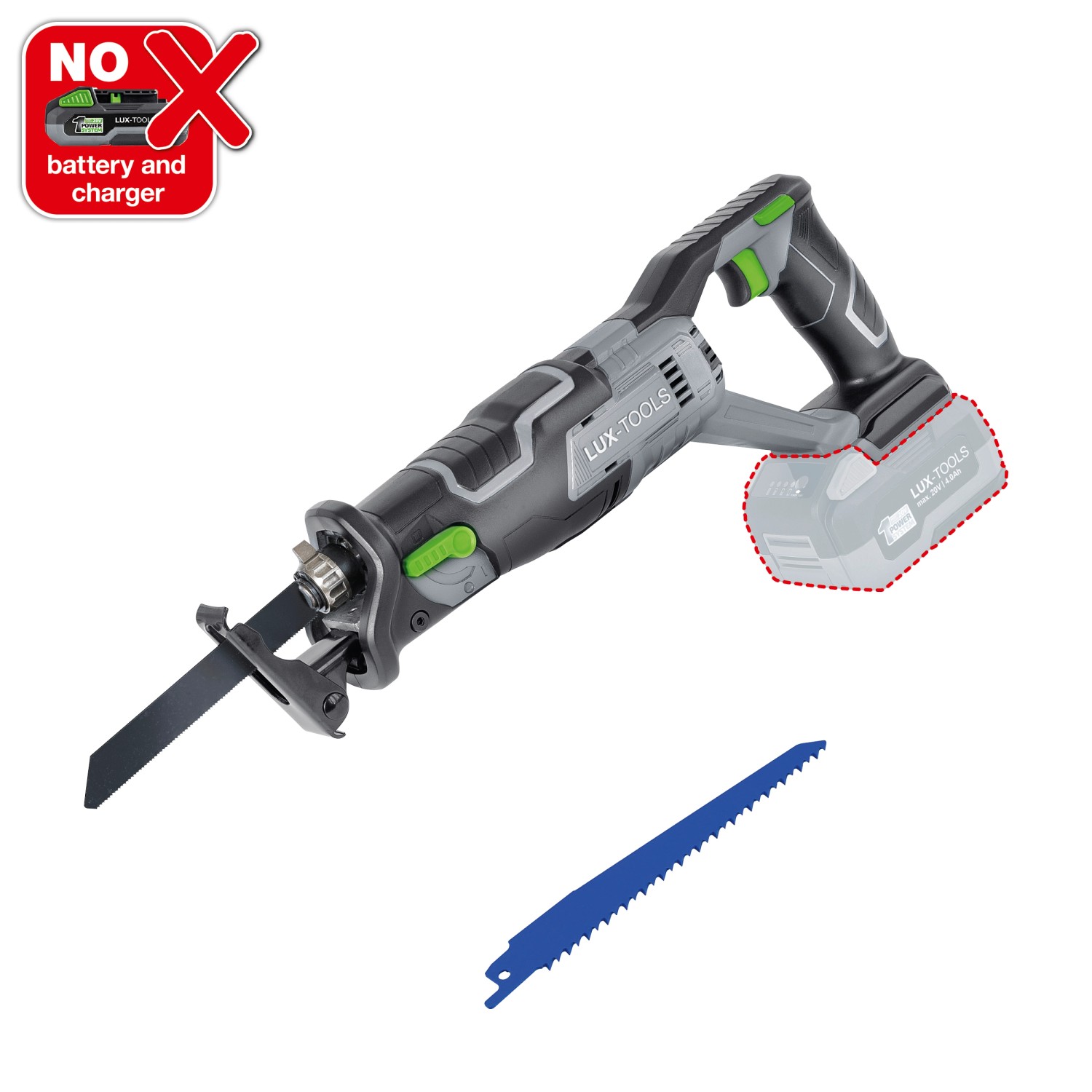 LUX-TOOLS 1 PowerSystem Aku pila ocaska A-SB-20/115 Solo