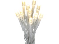 LED světelný řetěz 10 LED teplé bílé barvy 120 cm čirý