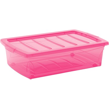Úložný box Home XM se 4 kolečky, fuchsia 15,5 x 57 x 38,5cm