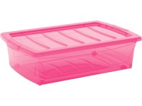 Úložný box Home XM se 4 kolečky, fuchsia 15,5 x 57 x 38,5cm