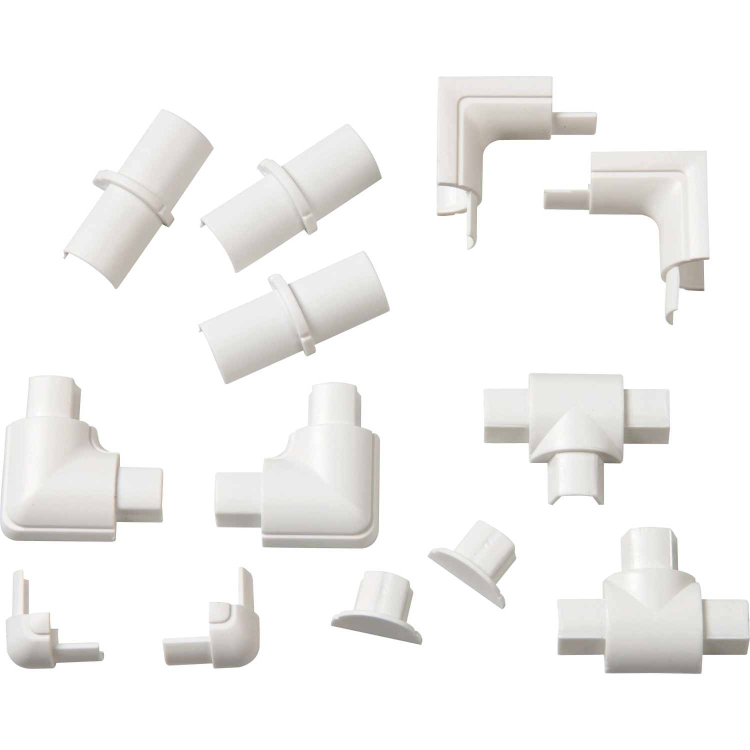 D-Line Sada příslušenství kabelových lišt, bílá, 16 x 8 mm