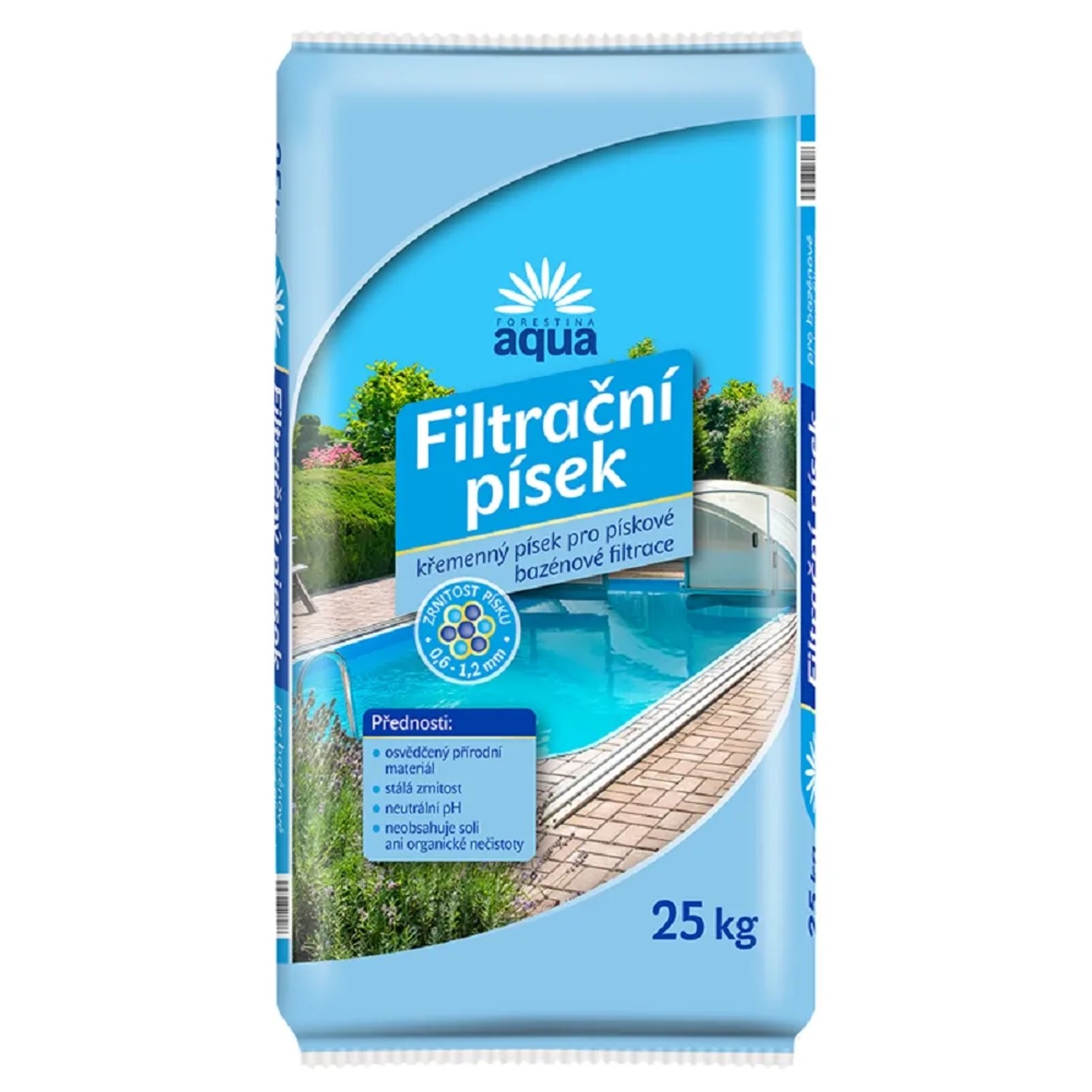 FORESTINA Písek do bazénových filtrací 25 kg