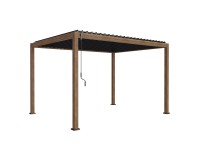 MIRADOR Pergola 111 Deluxe hnědá ebenová/ antracitová 3 x 4 m