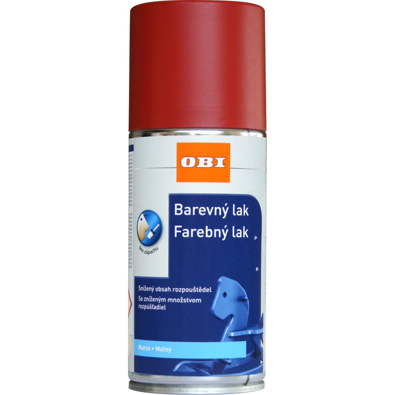 OBI Lak ve spreji matný RAL 3000 ohnivě červená 150 ml