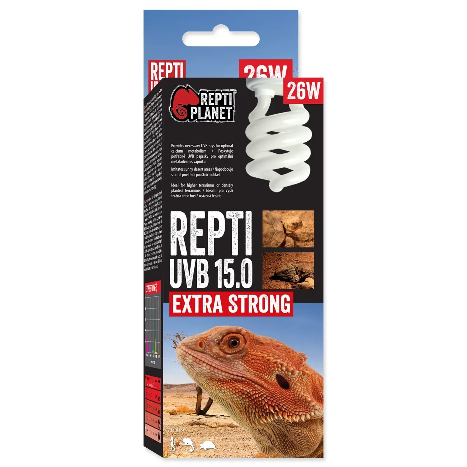 Levně Repti Planet Žárovka Repti UVB 15.0 Extra Strong 26 W