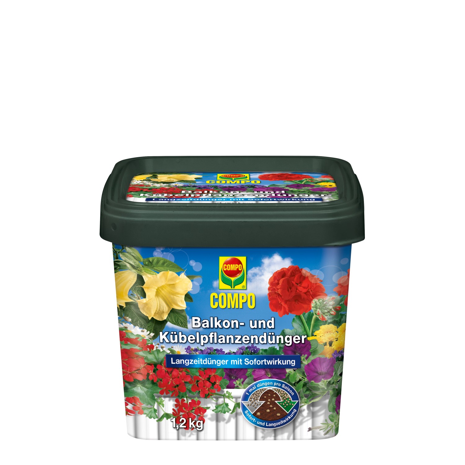 COMPO Hnojivo pro balkonové rostliny a rostliny pěstované v nádobách 1,2 kg