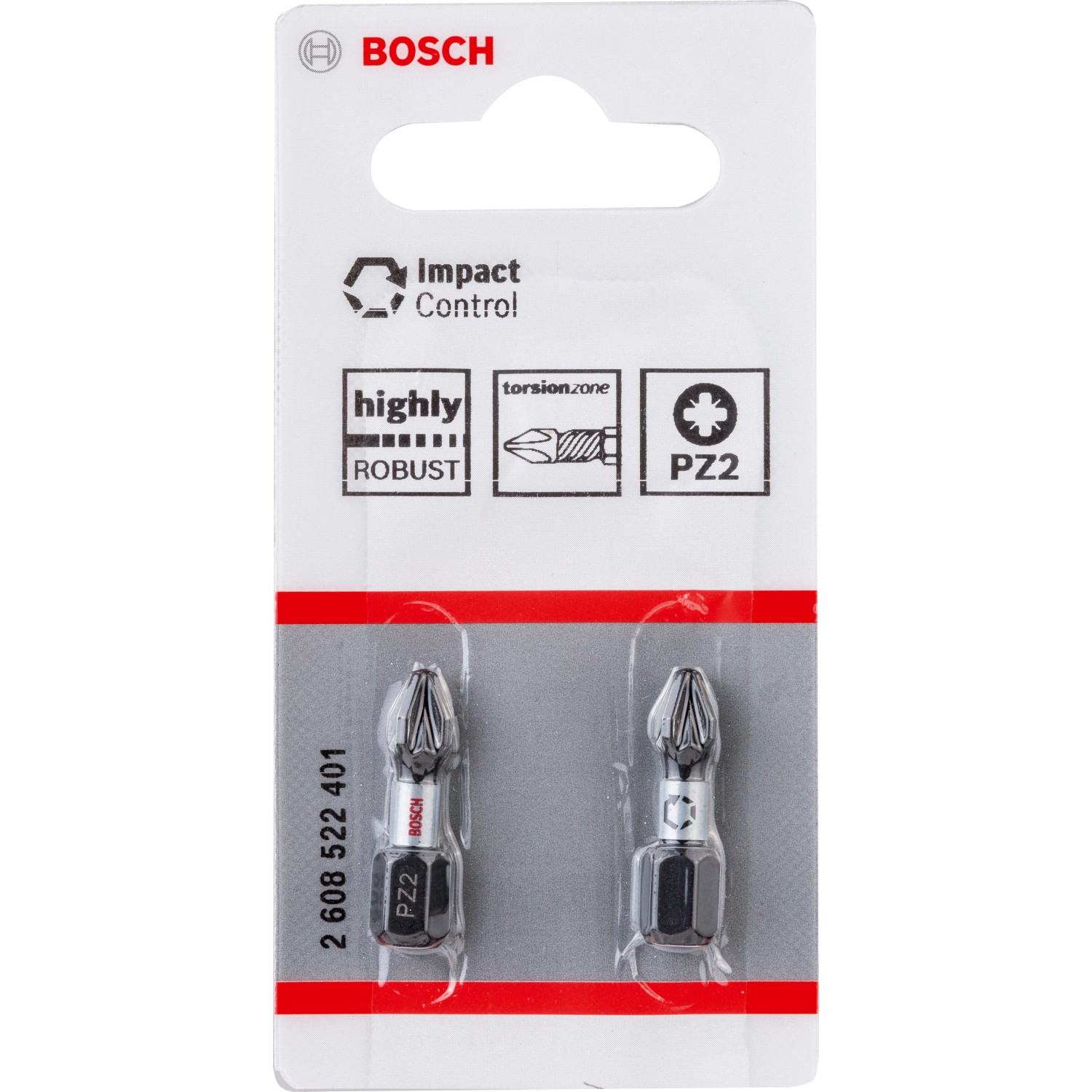 Bosch Šroubovací bit PRO Impact PZ2, 25 mm, 2 ks