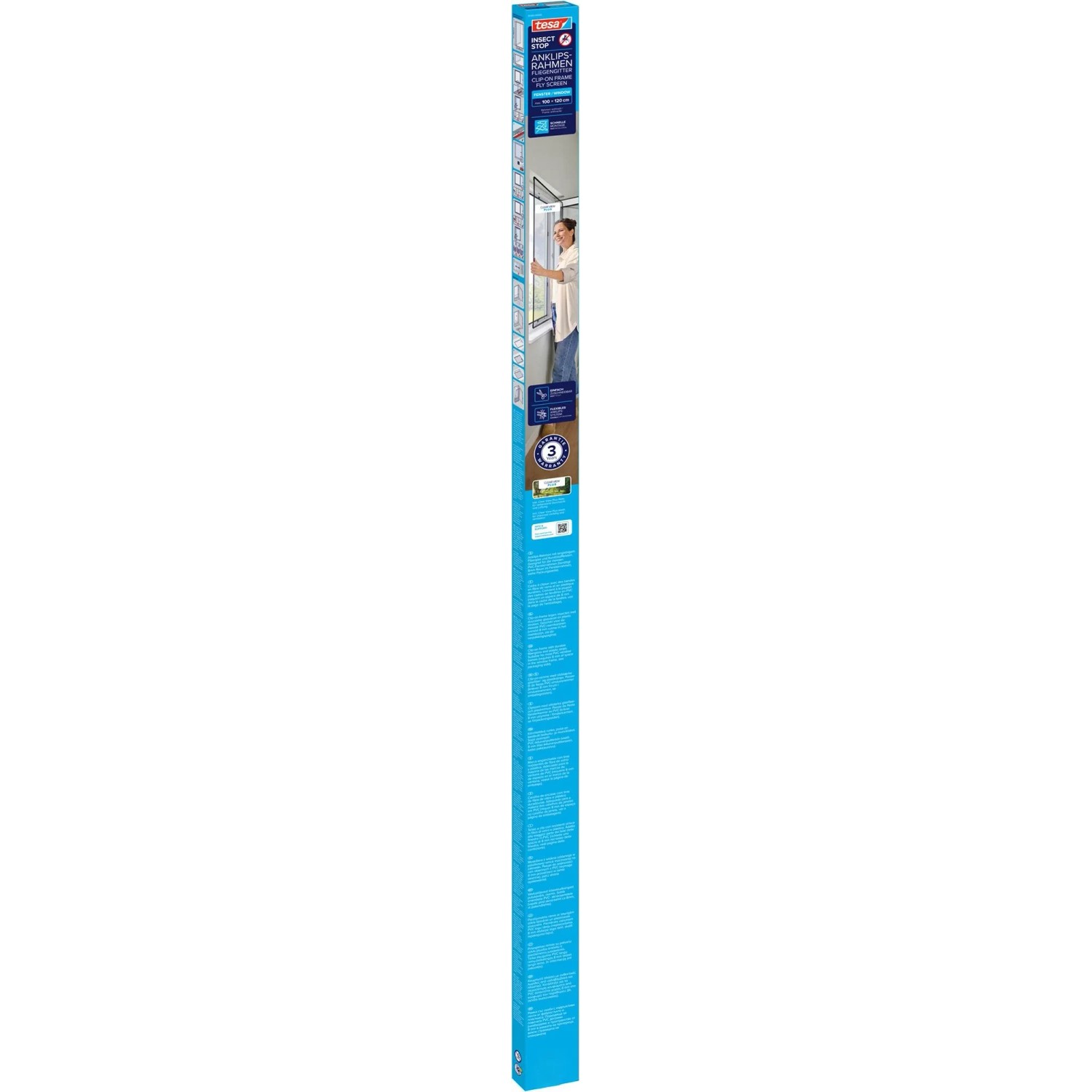 Levně tesa Rámeček proti hmyzu Insect Stop Clip-on antracitový 1 x 1,2 m