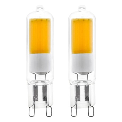 EGLO LED žárovka G9, 200 lm, 3000 K, 2x2W, čiré sklo
