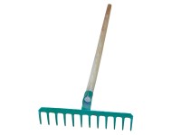 M.A.T. Hrábě ocelové 14 zubů, 39,5 cm s násadou 150 cm