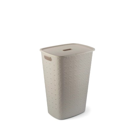 Curver Koš na špinavé prádlo Softex béžová, 43,8 x 34 x 59,9 cm, 56 l