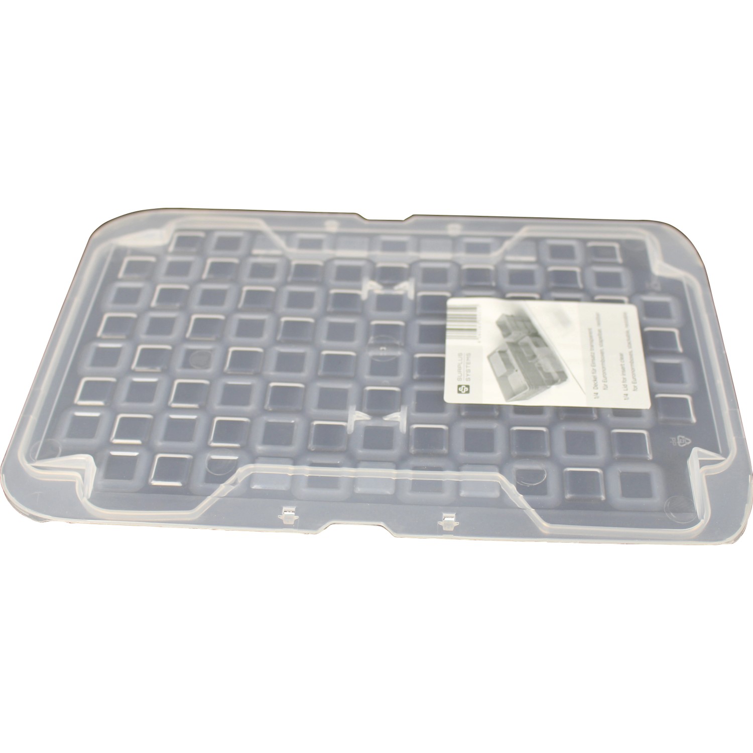 Surplus Systems Víko k úložnému boxu 1/4 pro eurobox, transparentní