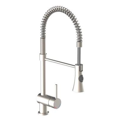 CORNWALL Designová dřezová baterie vinutá pružina vzhled nerezové oceli