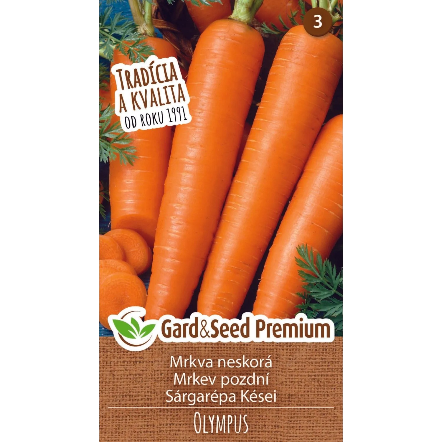 GardenSeed Premium Semínka Mrkev pozdní Olympus