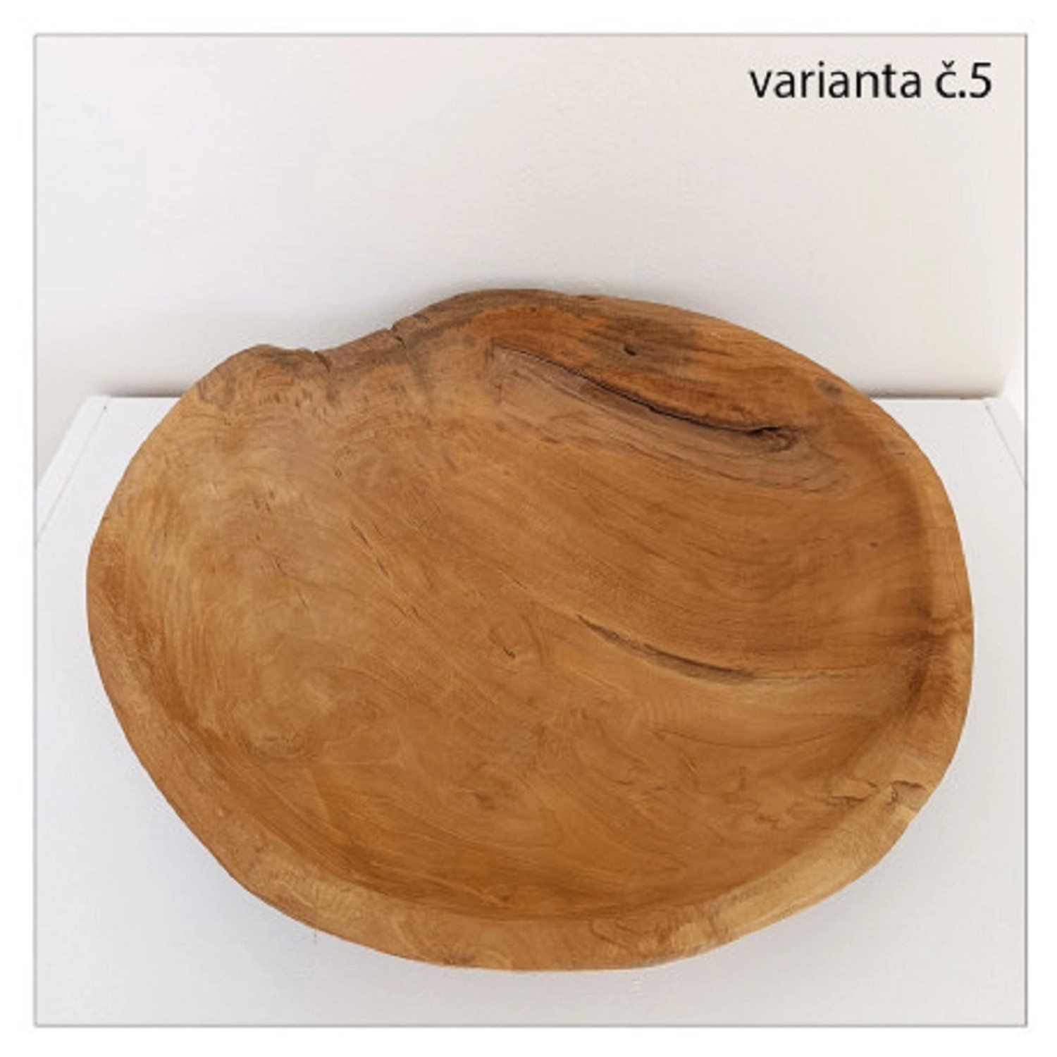 Talíř kulatý teakový, 45 cm