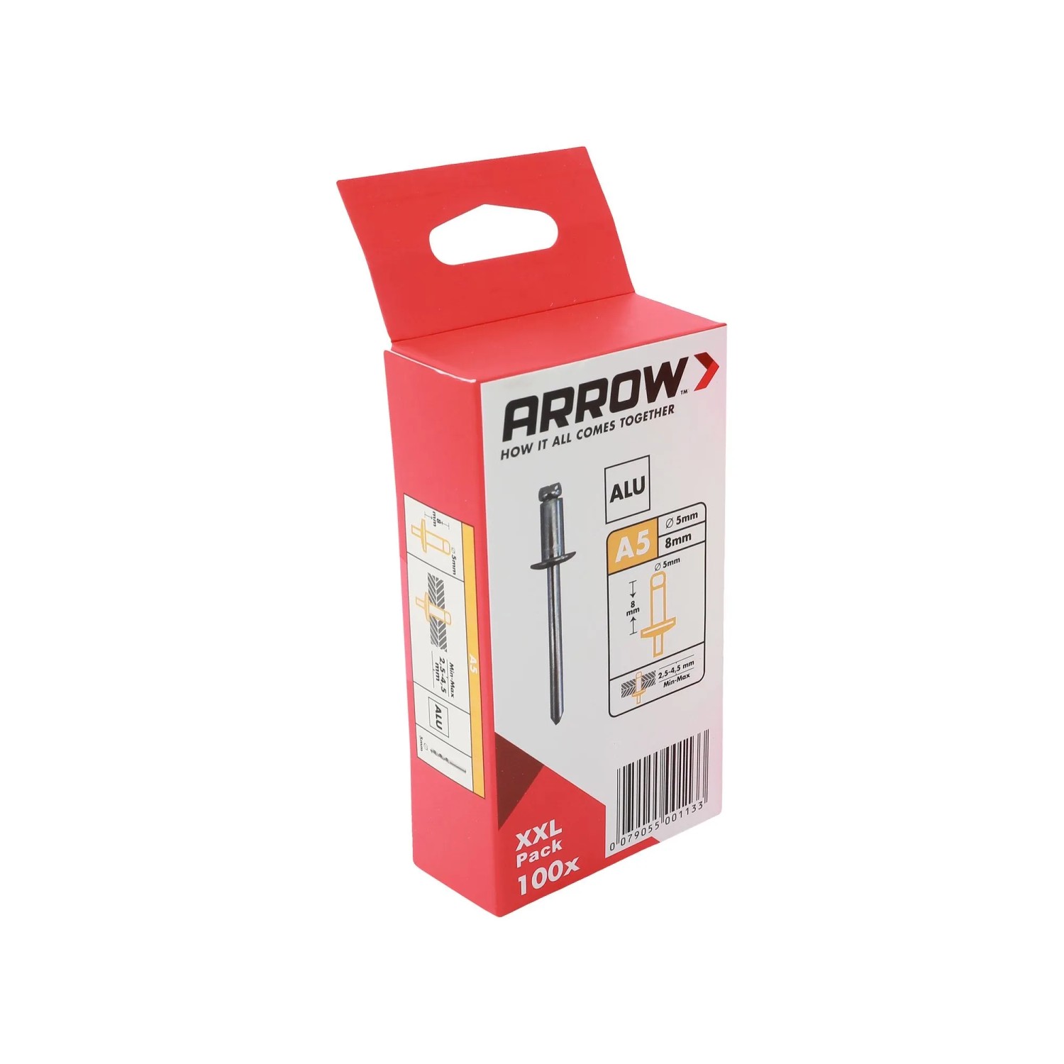 Arrow Trhací nýt RA hliník, pr. 5 x 8 mm, 100 ks