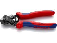 Knipex Nůžky na drátěná lanka, brunýrované, vícesložkové návleky, 160 mm