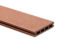 COVERNIT Terasové prkno WPC, duté, 2D, teak, 140 x 25 x 2000 mm