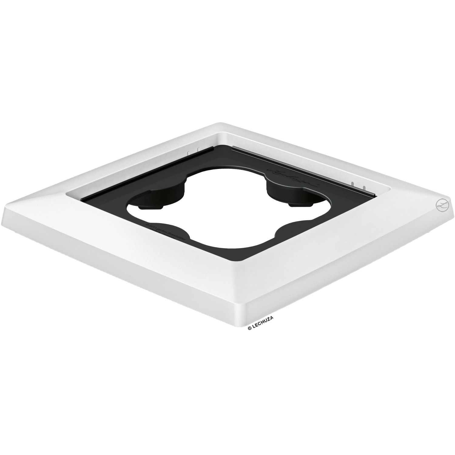 Lechuza Podstavec pod květináč s kolečky Cubico 30, bílá, 32 x 32 cm