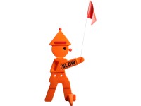 SwingKing Bezpečnostní klaun s vlajkou, 95 cm