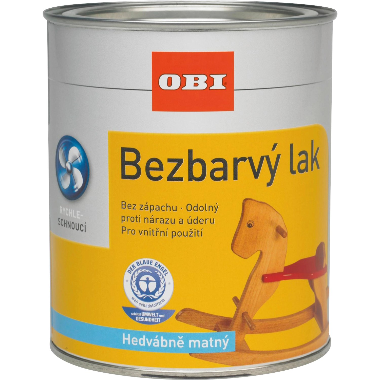 OBI Bezbarvý lak na dřevo hedvábně matný 375 ml