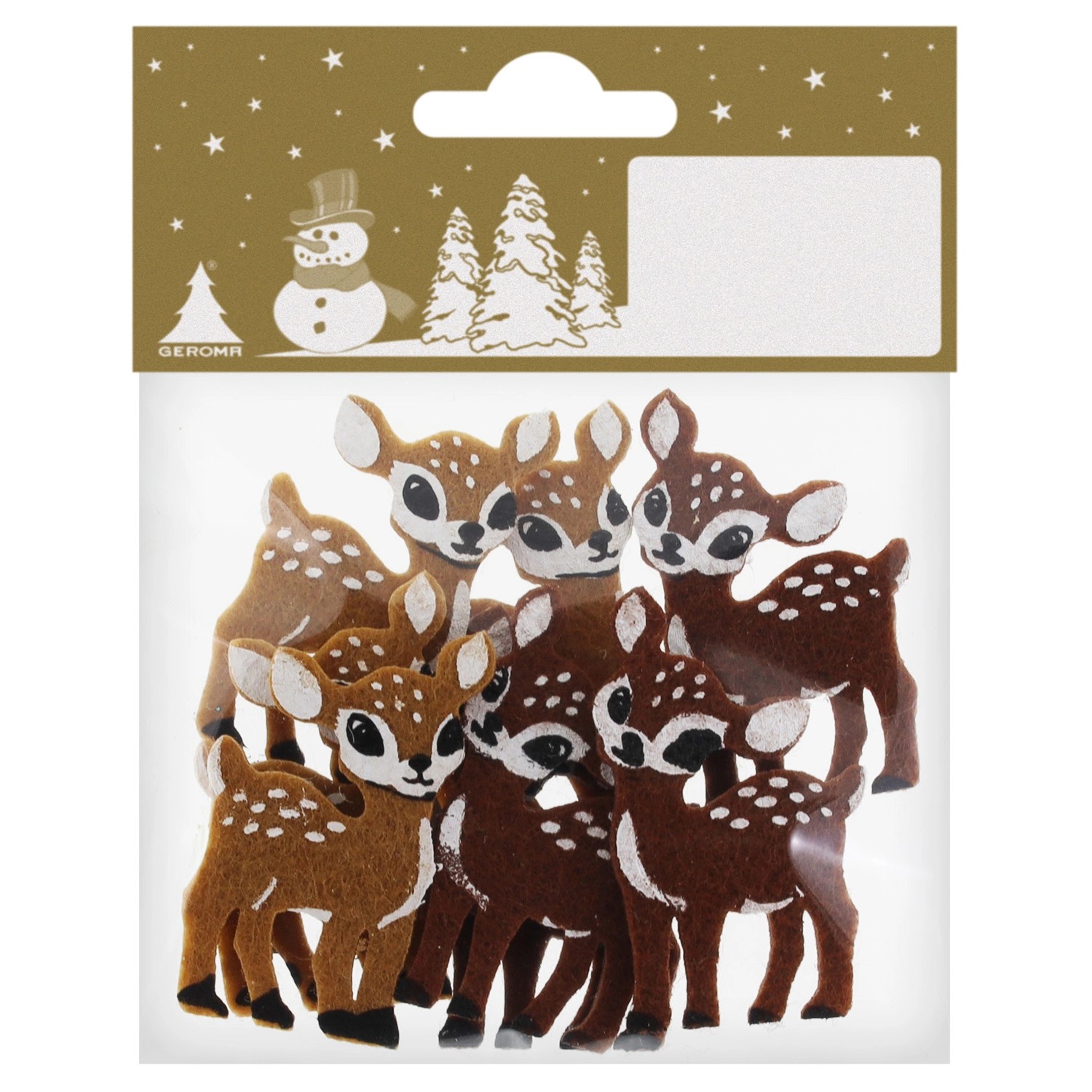 Koloušek z plsti s lepicím bodem, 8 ks, různé druhy