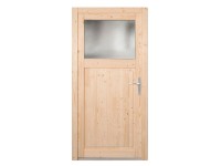 PANTO Dřevěné vedlejší vchodové dveře NET-504 přírodní smrk, 98 x 198 cm, P PANTO Dřevěné vedlejší vchodové dveře NET-504 přírodní smrk, 98 x 198 cm, P